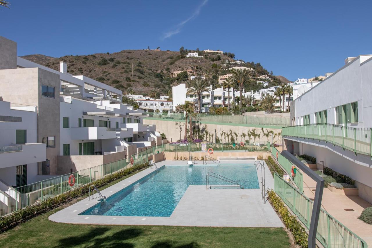 Precioso Apartamento Frente A La Playa Con Piscina Mojácar Kültér fotó